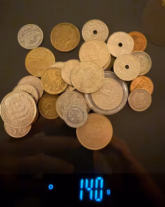Lotto monete varie 140g