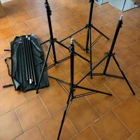 Attrezzatura fotografica: stativi, flash, softbox