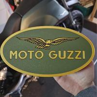 Insegna moto guzzi stemma gadget moto vintage