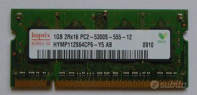 Modulo di memoria RAM RAM SO-DIMM DDR2 1GB