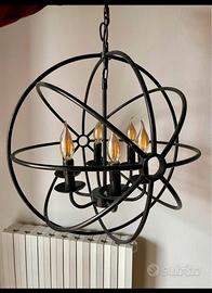 LAMPADARIO INDUSTRIAL con 6 lampadine