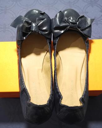 Scarpe ballerine blu di vernice tg 41