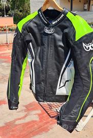 Giacca moto sportiva Berik in pelle traforata