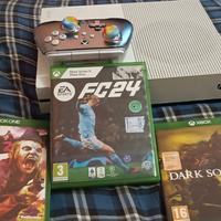  Xbox One S + controller  Powera + giochi 