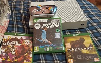  Xbox One S + controller  Powera + giochi 