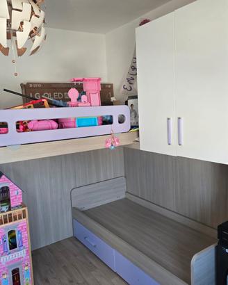 cameretta bambina a castello 