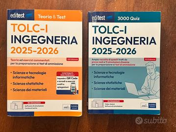 Libri per preparazione TOLC-I EdiSES, due volumi
