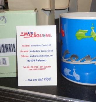 Tazza vespa mug azzurro vespa px originale piaggio