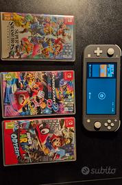 Bundle - Nintendo Switch Lite Grigia + 3 Giochi
