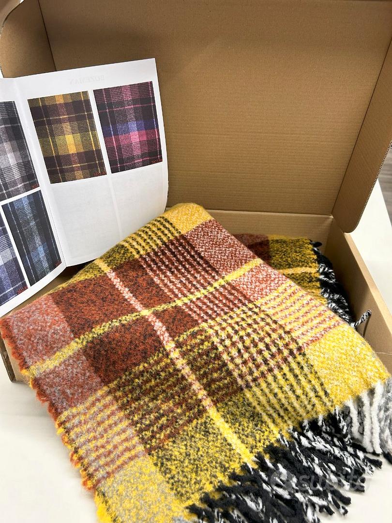 plaid LIVINGSTONE misto lana, Arredamento Lombardo