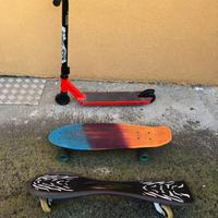 monopattino,skate 4ruote e 2 ruote