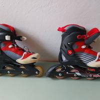 Pattini in linea + KIT protezioni + casco