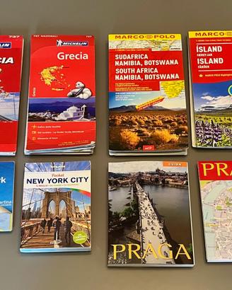 Mappe e guide Grecia, Sudafrica, Islanda, New York