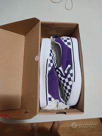 vans nuove numero 37 scacchi viola 