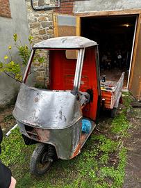 Ape car + due motori + pezzi di ricambio