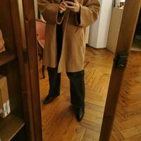 Cappotto cammello vintage in pura lana