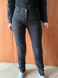 Pantaloni moto in tessuto donna Charged Lady