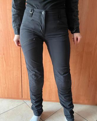 Pantaloni moto in tessuto donna Charged Lady