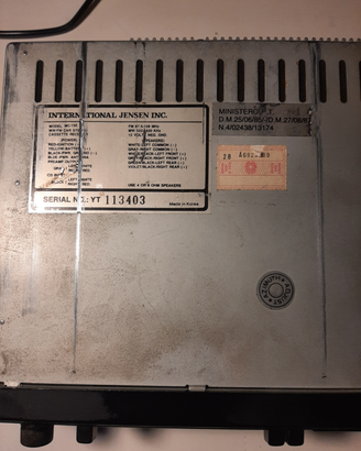 Autoradio Jensen MC 150