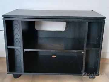 Mobiletto nero IKEA porta tv