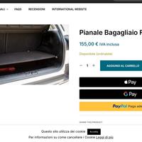 Pianale bagagliaio 500L + separatore porta oggetti