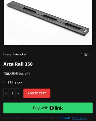 Arca rail Talon Advanced Factory
