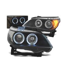 FARI BMW E60 E61 03-07 LED OCCHI ANGEL NERI
