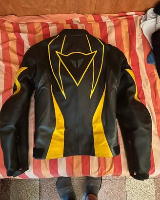 Tuta in pelle completa 3 pezzi moto dainese