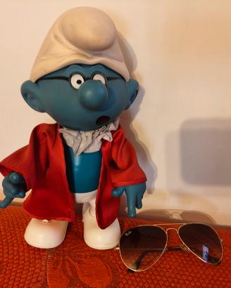 grande puffo in plastica vintage