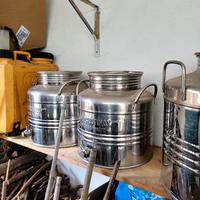 contenitori in acciaio inox  per olio ed altro