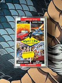 quattro super hits commodore 64 cassetta