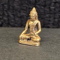 Buddha in ottone massiccio - Amuleto protettivo.
