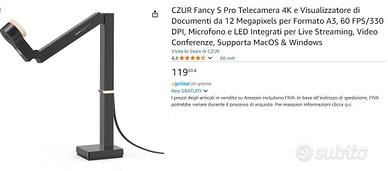 MassyD CZUR Fancy S Pro Scanner Video Conferenze