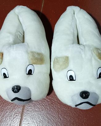 Pantofole babucce a forma di cane