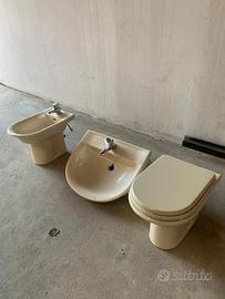 Pozzi Ginori Tinta Champagne – WC + bidet + lavabo