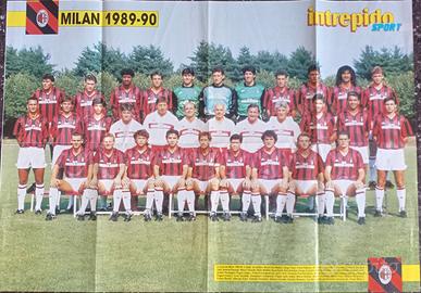 Poster doppio, Milan e Napoli, stagione 89-90