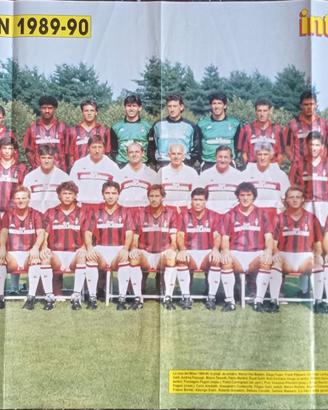Poster doppio, Milan e Napoli, stagione 89-90