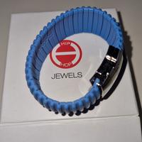 Bracciale Hip Hop Azzurro originale
