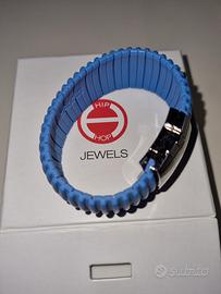 Bracciale Hip Hop Azzurro originale
