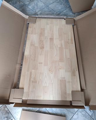 Piano scrivania Flexispot 140x8p legno massello 