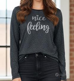 felpa leggera maniche lunghe donna 