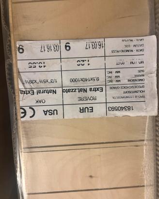 Parquet Rovere Extra  Nat. zzato Mq 1,20