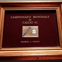 Francobollo in argento Italia campione del mondo 1
