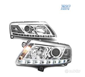 FARI AUDI A6 C6 04-08 CON DRL TRU CROMATI