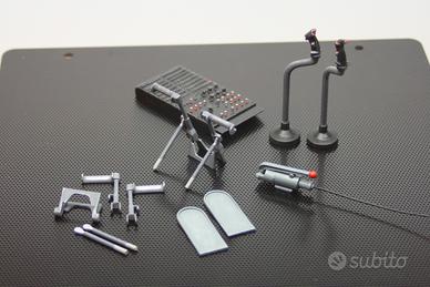 Elicottero RC Bell comandi e accessori cockpit