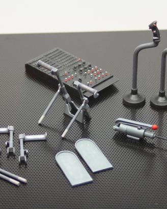 Elicottero RC Bell comandi e accessori cockpit