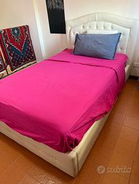 letto contenitore capitonnè una piazza e mezza