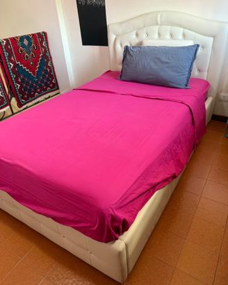 letto contenitore capitonnè una piazza e mezza