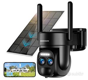 Telecamera Wi-Fi Esterno Batteria senza fili,360°P