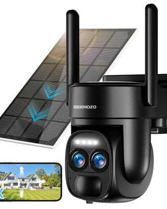 Telecamera Wi-Fi Esterno Batteria senza fili,360°P
